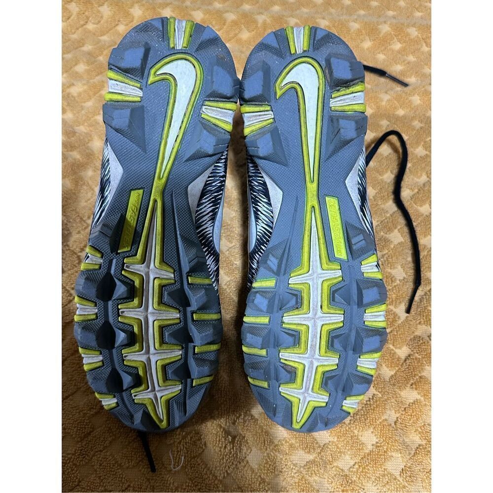 Nike Mens Strike Football Cleats Size 5.5Y Shark Gray Mid Top Lace Up - Picture 4 of 5